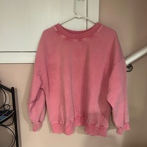 Lelis Pink Crewneck Sweatshirt - Soft Vintage Wash